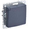 Розетка BRITE РСбш10-3-44-БрМ 16А IP44 с заземл. защ. шторки с крышкой механизм маренго IEK BR-R16-1