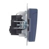 Розетка BRITE РСбш10-3-44-БрМ 16А IP44 с заземл. защ. шторки с крышкой механизм маренго IEK BR-R16-1