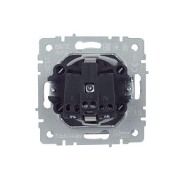 Розетка BRITE РСбш10-3-44-БрМ 16А IP44 с заземл. защ. шторки с крышкой механизм маренго IEK BR-R16-1
