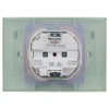 Розетка 2-м SKANDY 16А IP44 с крышкой в сборе SK-R12G мятный IEK SK-R26-16-44-K06-F