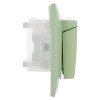 Розетка 2-м SKANDY 16А IP44 с крышкой в сборе SK-R12G мятный IEK SK-R26-16-44-K06-F