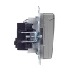 Розетка BRITE РСбш10-3-44-БрС 16А IP44 с заземл. защ. шторки с крышкой механизм сталь IEK BR-R16-16-