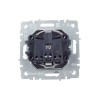 Розетка BRITE РСбш10-3-44-БрС 16А IP44 с заземл. защ. шторки с крышкой механизм сталь IEK BR-R16-16-