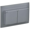 Розетка 2-м SKANDY 16А IP44 с крышкой в сборе SK-R12Gr сер. IEK SK-R26-16-44-K03-F