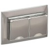 Розетка 2-м SKANDY 16А IP44 с крышкой в сборе SK-R12N никель IEK SK-R26-16-44-K50-F