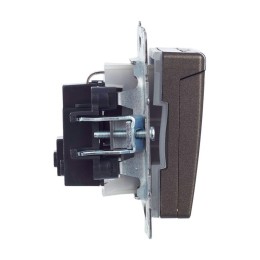 Розетка BRITE РСбш10-3-44-БрТБ 16А IP44 с заземл. защ. шторки с крышкой механизм бронза IEK BR-R16-1