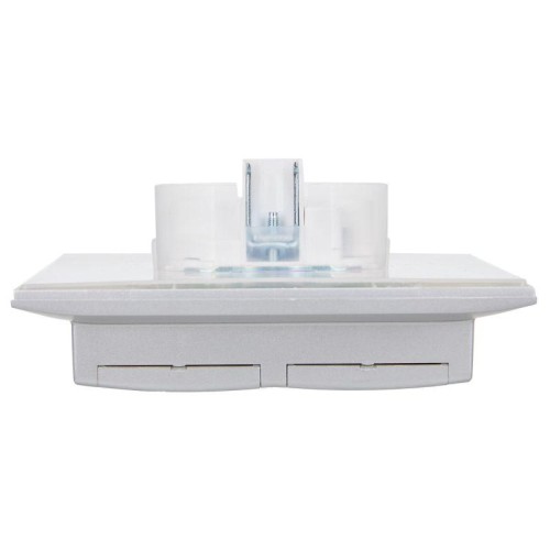 Розетка 2-м SKANDY 16А IP44 с крышкой в сборе SK-R12S серебр. IEK SK-R26-16-44-K23-F