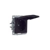 Розетка BRITE РСбш10-3-44-БрЧ 16А IP44 с заземл. защ. шторки с крышкой механизм черн. IEK BR-R16-16-