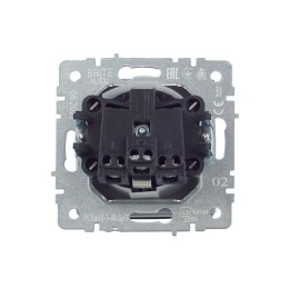 Розетка BRITE РСбш10-3-44-БрЧ 16А IP44 с заземл. защ. шторки с крышкой механизм черн. IEK BR-R16-16-