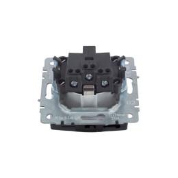 Розетка BRITE РСбш10-3-44-БрЧ 16А IP44 с заземл. защ. шторки с крышкой механизм черн. IEK BR-R16-16-