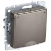 Розетка BRITE РСбш10-3-44-БрШ 16А IP44 с заземл. защ. шторки с крышкой механизм шампань IEK BR-R16-1