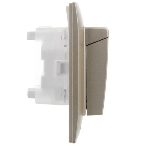 Розетка 2-м SKANDY 16А IP44 с крышкой в сборе SK-R12Sh шампань IEK SK-R26-16-44-K37-F