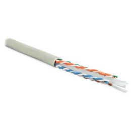 Кабель витая пара U/UTP кат.6 4х2х23AWG solid PVC UUTP4-C6-S23-IN-PVC-GY-305 сер. (м) Hyperline 4204