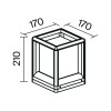 Светильник Trim 1х15Вт E27 IP65 ландшафтный Maytoni O455FL-01GF1