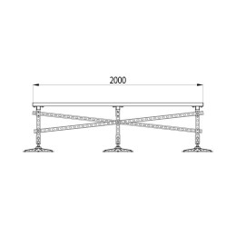 Конструкция опорная для установки оборудования TECHNORAPTOR FOOT 1000х2000 тип 2 HD КМ TR0211