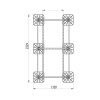 Конструкция опорная для установки оборудования TECHNORAPTOR FOOT 1000х2000 тип 2 HD КМ TR0211