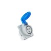 Корпус наклонный с гнездом стандарт CEE 3х16А (2P+E) EMAS ECE316V4PE