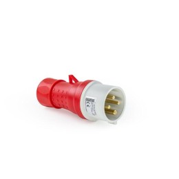 Корпус с вилкой стандарт CEE 4х16А (3P+E) 400В EMAS ECE416V5FU