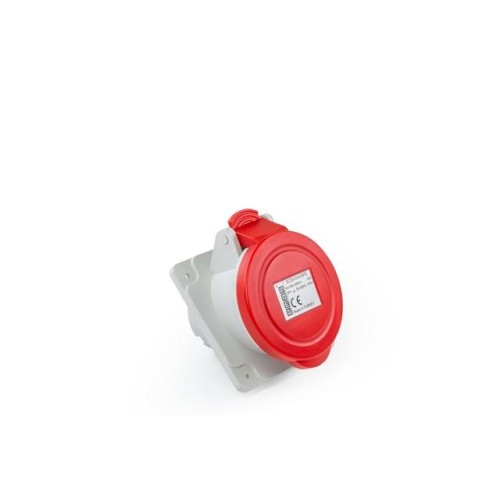 Корпус наклонный с гнездом стандарт CEE 4х16А (3P+E) 400В EMAS ECE416V5PE