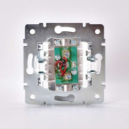 Розетка телевизионная проходная TV СП Karina механизм жемчуж./бел. перламутр. LEZARD 707-3088-129