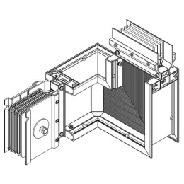 Секция Z-образ. прав. вверх 800А Al 3L+N+PER IP55 тран. IEK LB-0800A4-35-F-ZRU