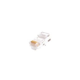 Коннектор RJ45 (8P8C) под витую пару кат.5E (класс D) неэкранир. 100МГц покрытие 50мкд универс. ножи