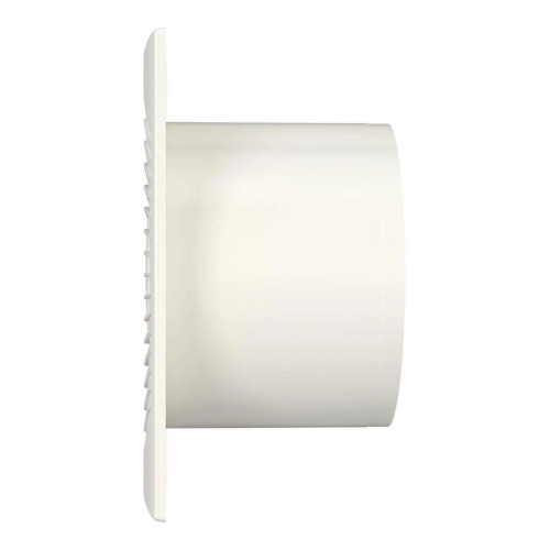 Вентилятор вытяжной осевой D100 декоративный с обратным клапаном DiCiTi SLIM 4C Ivory