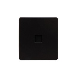 Розетка компьютерная СП ROUND MIELE RJ45 кат.6 оникс Kranz KR-78-0724-3