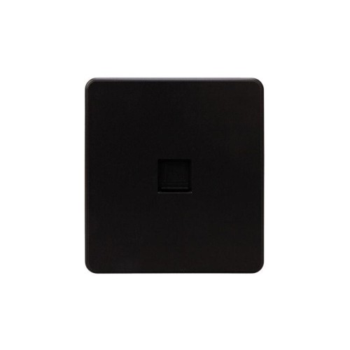 Розетка компьютерная СП ROUND MIELE RJ45 кат.6 оникс Kranz KR-78-0724-3