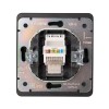 Розетка компьютерная СП ROUND MIELE RJ45 кат.6 оникс Kranz KR-78-0724-3