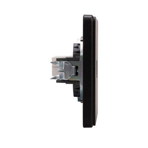 Розетка компьютерная СП ROUND MIELE RJ45 кат.6 оникс Kranz KR-78-0724-3
