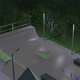 Кронштейн 625х460х480мм d60мм для уличных светильников на опору с 1-м хомутом GAUSS 903265203