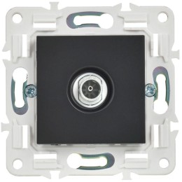 Розетка TV оконечная SKANDY SK-A12Bl черн. IEK SK-A10-O-K02