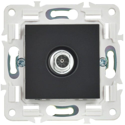 Розетка TV оконечная SKANDY SK-A12Bl черн. IEK SK-A10-O-K02