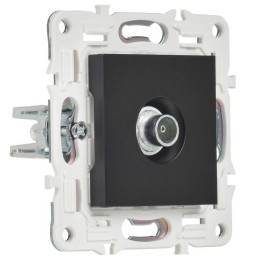 Розетка TV оконечная SKANDY SK-A12Bl черн. IEK SK-A10-O-K02