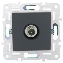 Розетка TV оконечная SKANDY SK-A12G графит IEK SK-A10-O-K53