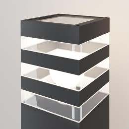 Светильник Unter den Linden 1х60Вт E27 IP54 ландшафтный Maytoni O578FL-01B