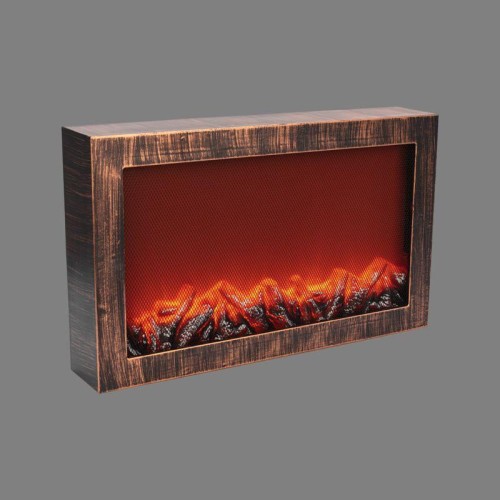 Камин светодиодный "Ретро" с эффектом живого огня 60 3х11х36 8см батарейки 3хС (в компл. не входят)