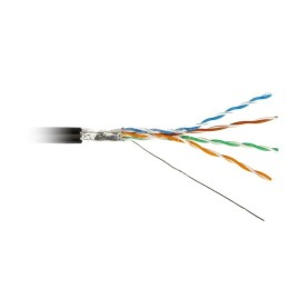 Кабель витая пара F/UTP кат.5E 4х2х24AWG solid PE Outdoor FUTP4-C5E-S24-OUT-PE-BK-500 черн. (м) Hype