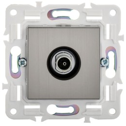 Розетка TV оконечная SKANDY SK-A12N никель IEK SK-A10-O-K50