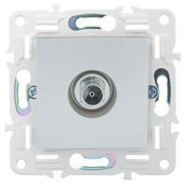 Розетка TV оконечная SKANDY SK-A12S серебр. IEK SK-A10-O-K23