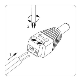 Разъем питания 2.1х5.5х10мм с клемм. колод. (уп.50шт) Rexant 14-0314