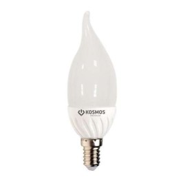 Лампа светодиодная KOSMOS premium 5Вт свеча на ветру E14 230В 3000К Космос KLED5wCW230vE1427