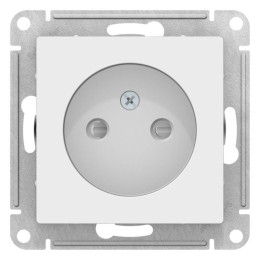 Розетка AtlasDesign 16А без заземл. защ. шторки механизм лотос SE ATN001349