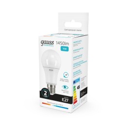Лампа светодиодная Elementary 15Вт A60 грушевидная 4100К нейтр. бел. E27 1450лм GAUSS 23225
