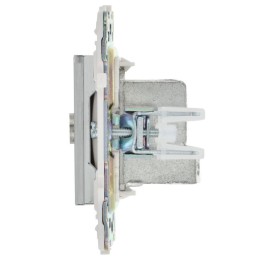 Розетка телевизионная проходная TV SKANDY SK-A17N никель IEK SK-A10-P-K50