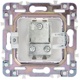 Розетка телевизионная проходная TV SKANDY SK-A17N никель IEK SK-A10-P-K50