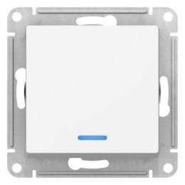 Переключатель 1-кл. AtlasDesign (сх. 6а) 10AX с подсветкой механизм лотос SE ATN001363