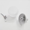 Комплект UFP-R80/N62/G4 OPAL/WHITE SPEC опал D80мм осн. с переходником на трубу D16мм патрон G4 бел.