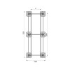 Конструкция опорная для установки оборудования TECHNORAPTOR FOOT 1000х3000 HD КМ TR0213